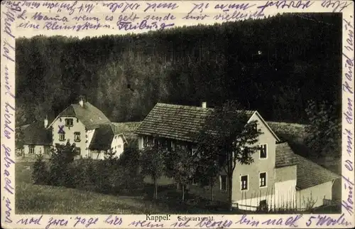 Ak Kappel Lenzkirch im Schwarzwald, Teilansicht der Ortschaft