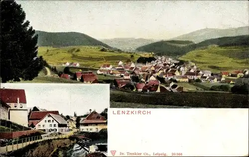 Ak Lenzkirch im Schwarzwald, Blick auf den Ort