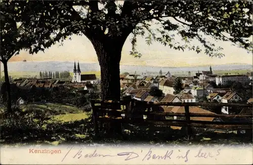 Ak Kenzingen im Breisgau Baden, Blick auf den Ort