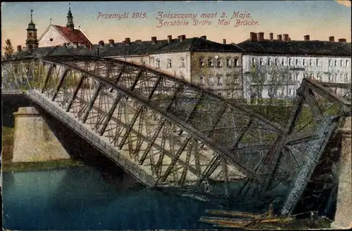 Ak Przemyśl Polen, Zniszczony most 3 Maja