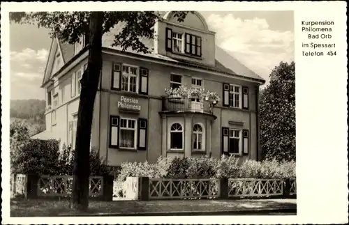Ak Bad Orb im Spessart, Kurpension Philomena