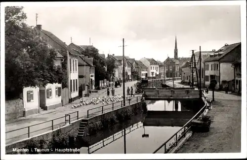 Ak Miehlen im Taunus, Hauptstraße