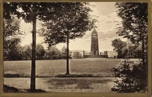 Ak Witten an der Ruhr, Bergerdenkmal