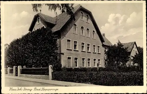 Ak Bad Lippspringe in Westfalen, Haus Joh. Jöring, Jordanstraße