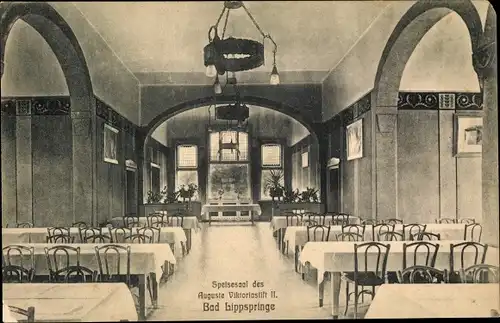 Ak Bad Lippspringe in Westfalen, Auguste Viktoria Stift II, Speisesaal