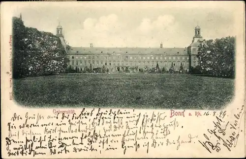 Relief Ak Bonn am Rhein, Universität