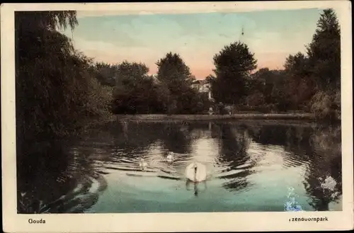 Ak Gouda Südholland Niederlande, Izendoornpark