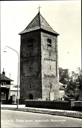Ak Ewijk Gelderland, Oude toren, historisch Monument