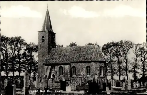 Ak Marum Groningen Niederlande, Ned. Herv. Kerk