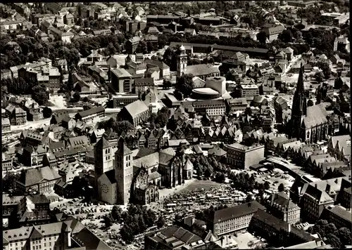 Ak Münster in Westfalen, Fliegeraufnahme der Stadt