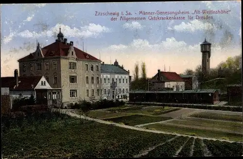 Ak Zitzschewig Radebeul Sachsen, Männer-Genesungsheim Alt Wettinshöhe