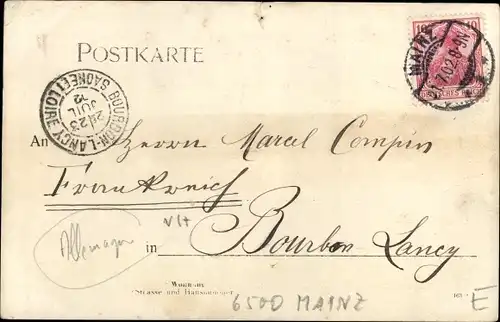 Foto Ak Mainz am Rhein, Uferpartie