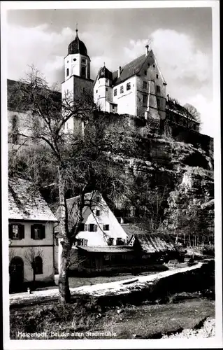 Ak Haigerloch im Zollernalbkreis, Bei der alten Stadtmühle