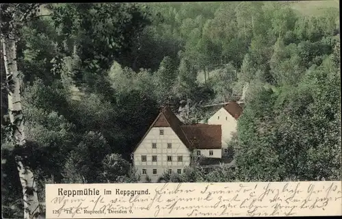 Ak Dresden Hosterwitz, Keppmühle im Keppgrund