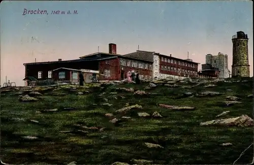 Ak Brocken Nationalpark Harz, Brocken Hotel