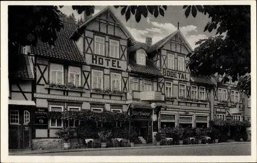 Ak Rübeland Oberharz am Brocken, Hotel Bodetal