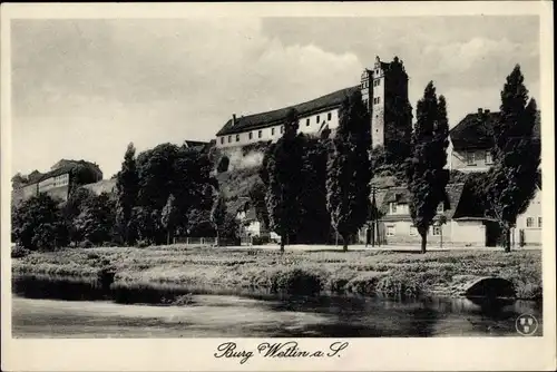 Ak Wettin an der Saale, Burg Wettin, Bund Königin Luise