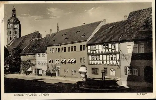 Ak Sangerhausen am Südharz, Markt