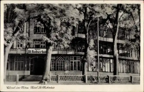 Ak Elend Oberharz am Brocken, Hotel St. Hubertus