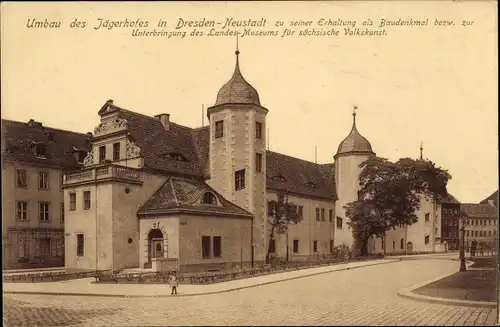 Ak Dresden Neustadt, Jägerhof, Umbau