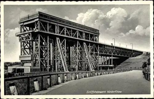 Ak Niederfinow im Barnim, Schiffshebewerk, 1926 bis 1934 erbaut