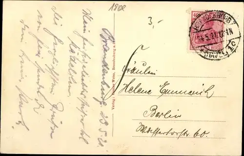 Ak Brandenburg an der Havel, Bismarckwarte