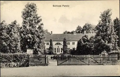 Ak Paretz Ketzin an der Havel, Schloss Paretz