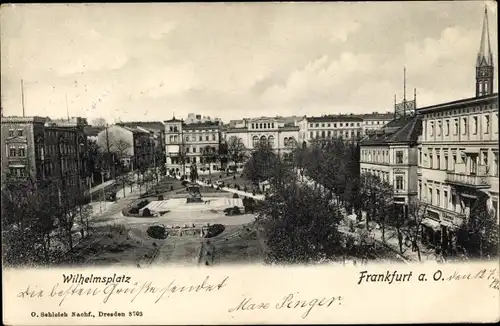 Ak Frankfurt an der Oder, Wilhelmsplatz