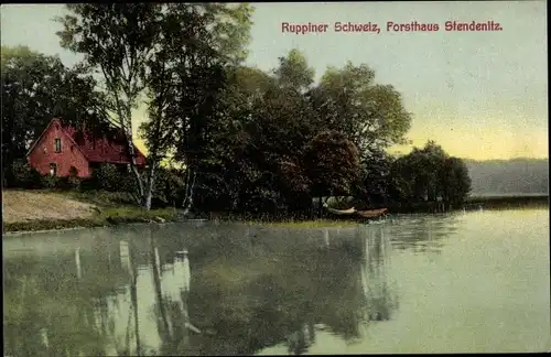 Ak Altruppin Neuruppin in Brandenburg, Forsthaus Stendenitz, Ruppiner Schweiz