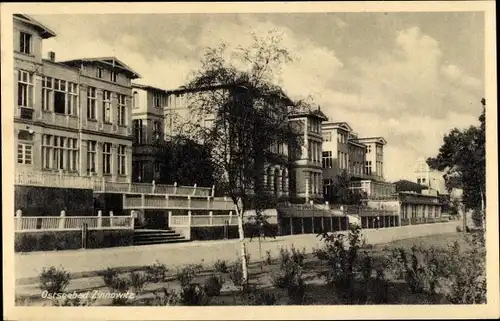 Ak Ostseebad Zinnowitz auf Usedom, Straßenansicht