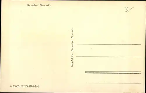 Ak Ostseebad Zinnowitz auf Usedom, Straßenansicht