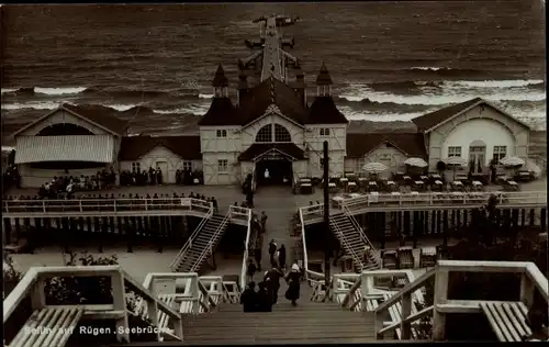 Ak Ostseebad Sellin auf Rügen, Seebrücke