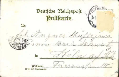 Litho Bad Nauheim in Hessen, Teichhaus, Sprudel, Parkstraße