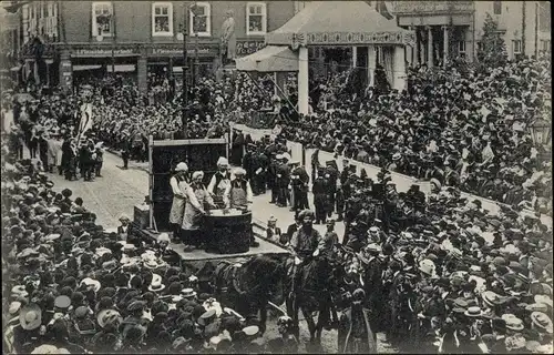 Ak Barmen Wuppertal, Jahrhundertfeier, Historischer Festzug, Einführung der Türkischrotfärberei