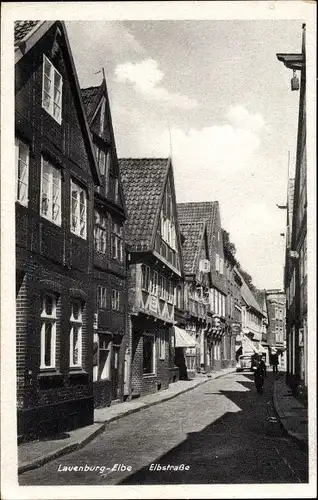 Ak Lauenburg an der Elbe, Häuser in der Elbstraße