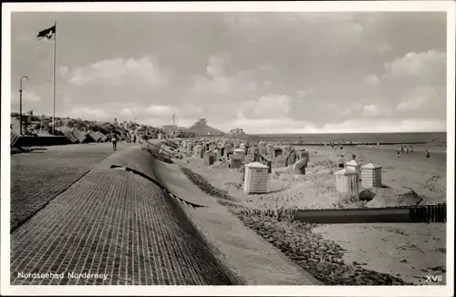 Ak Nordseebad Norderney Ostfriesland, Strandpartie