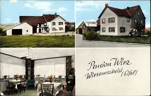Ak Wiesemscheid in der Eifel, Pension Wirz