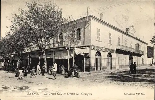 Ak Batna Algerien, Grand Café et l'Hotel des Etrangers