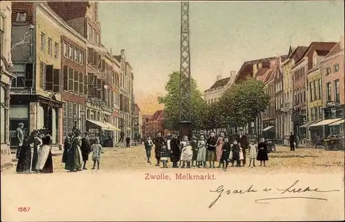 Ak Zwolle Overijssel Niederlande, Melkmarkt