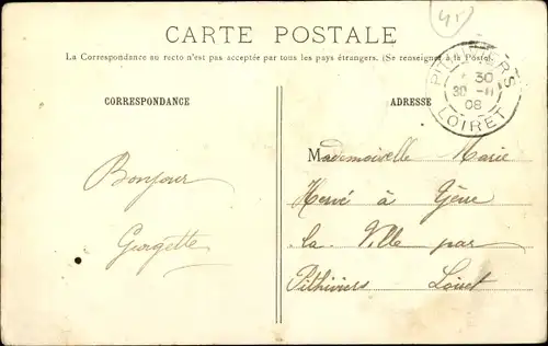 Ak Boisseaux Loiret, La Place