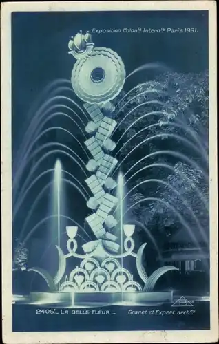 Ak Paris, Exposition coloniale internationale 1931, La Belle Fleur