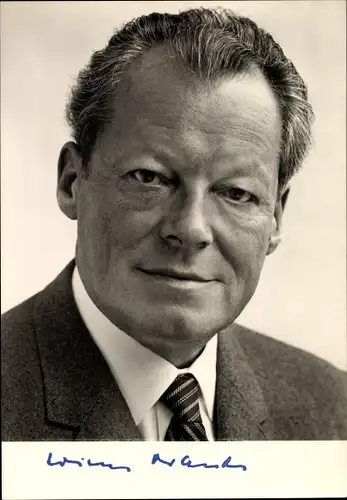 Ak Bundeskanzler Willy Brandt, Vorsitzender der SPD, Portrait