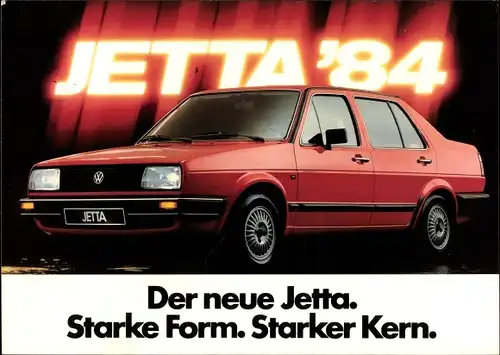 Ak VW Jetta 1984, Volkswagen, Reklame