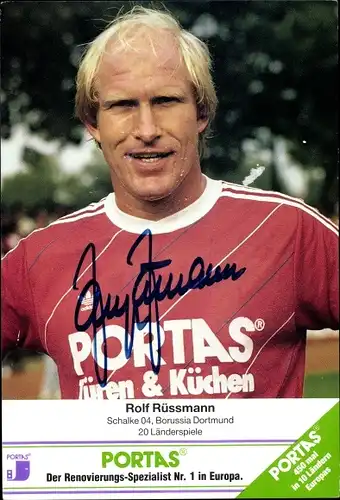 Ak Fußballspieler, Rolf Rüssmann, Autogramm