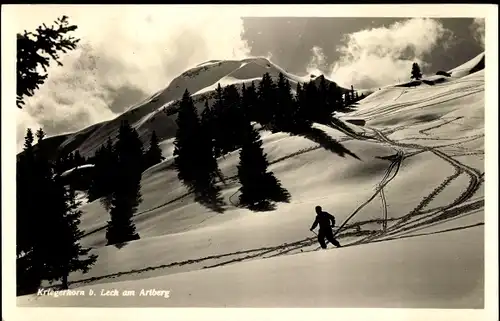 Ak Lech am Arlberg Vorarlberg, Kriegerhorn