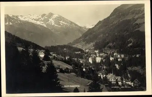 Ak Bad Gastein in Salzburg, Ort mit Umgebung