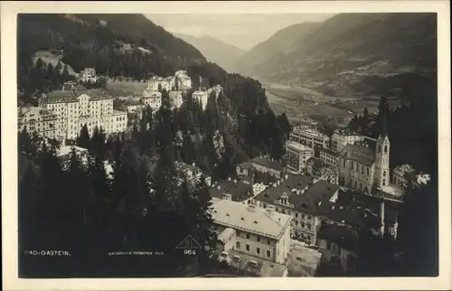 Ak Bad Gastein in Salzburg, Teilansicht, Kirche