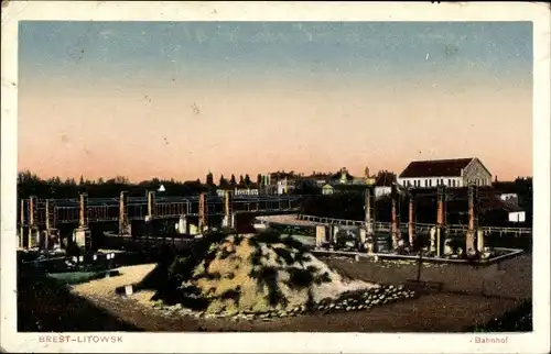 Ak Brest Litowsk Weißrussland, Bahnhof