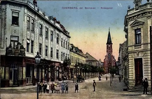 Ak Bohumín Oderberg Region Mährisch Schlesien, Koppgasse