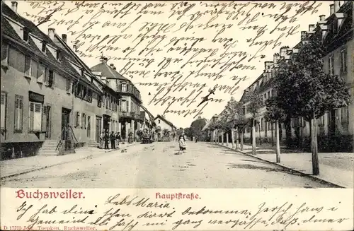 Ak Bouxwiller Buchsweiler Elsass Bas Rhin, Hauptstraße